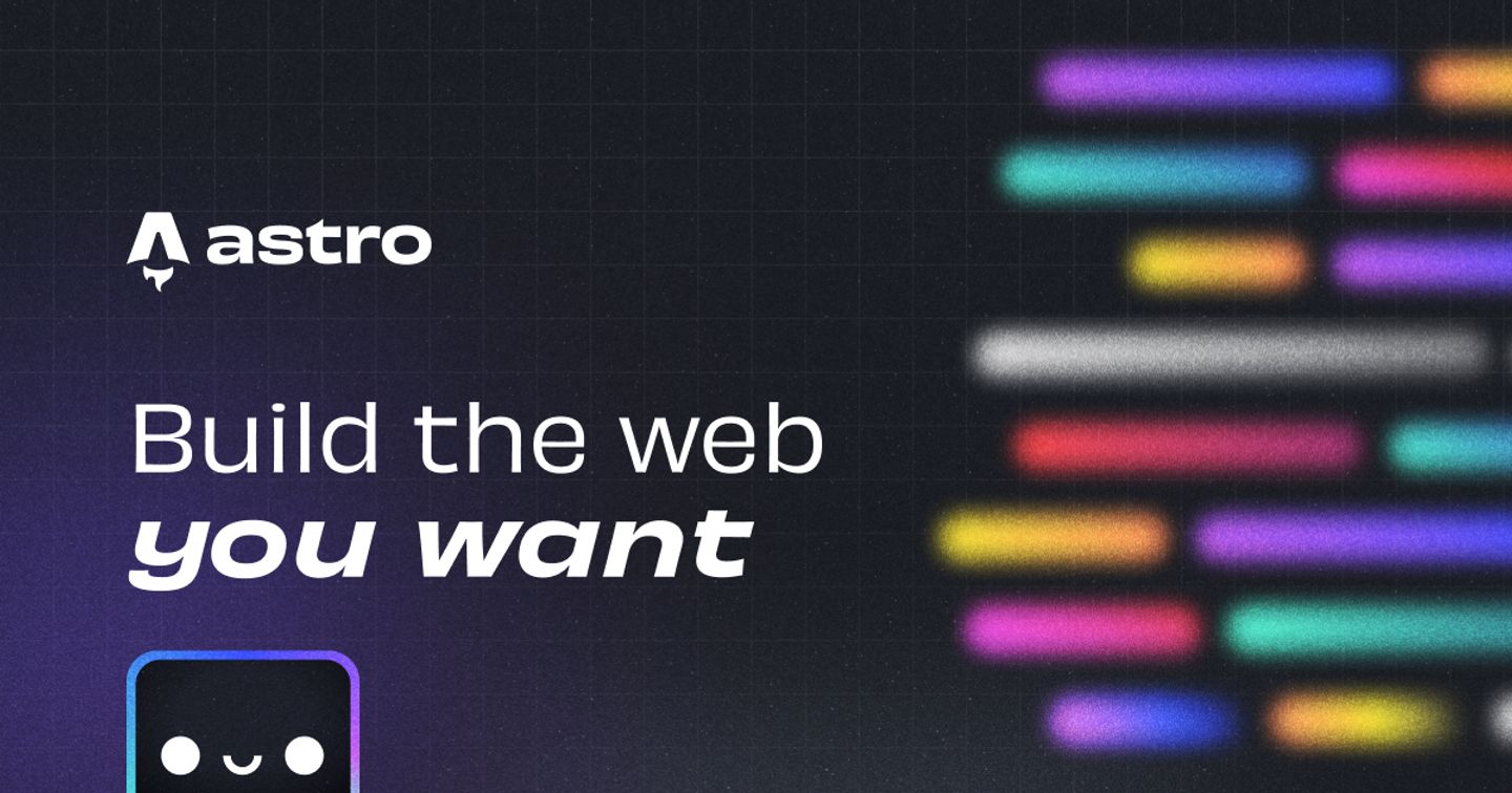 Baner promujący framework Astro